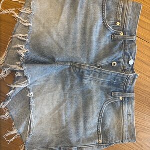 Madewell Frayed Denim Shorts